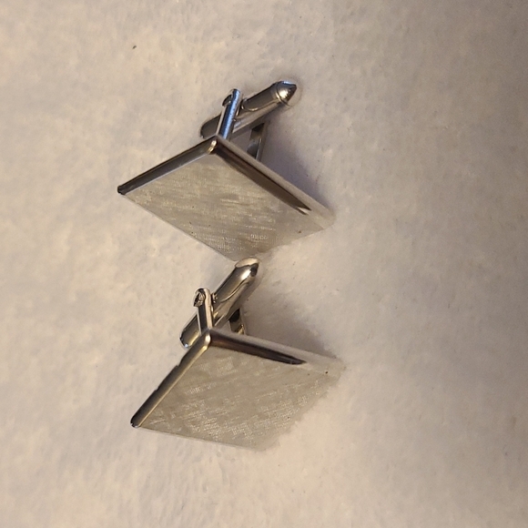 Cufflinks vintage silver color - Picture 2 of 4